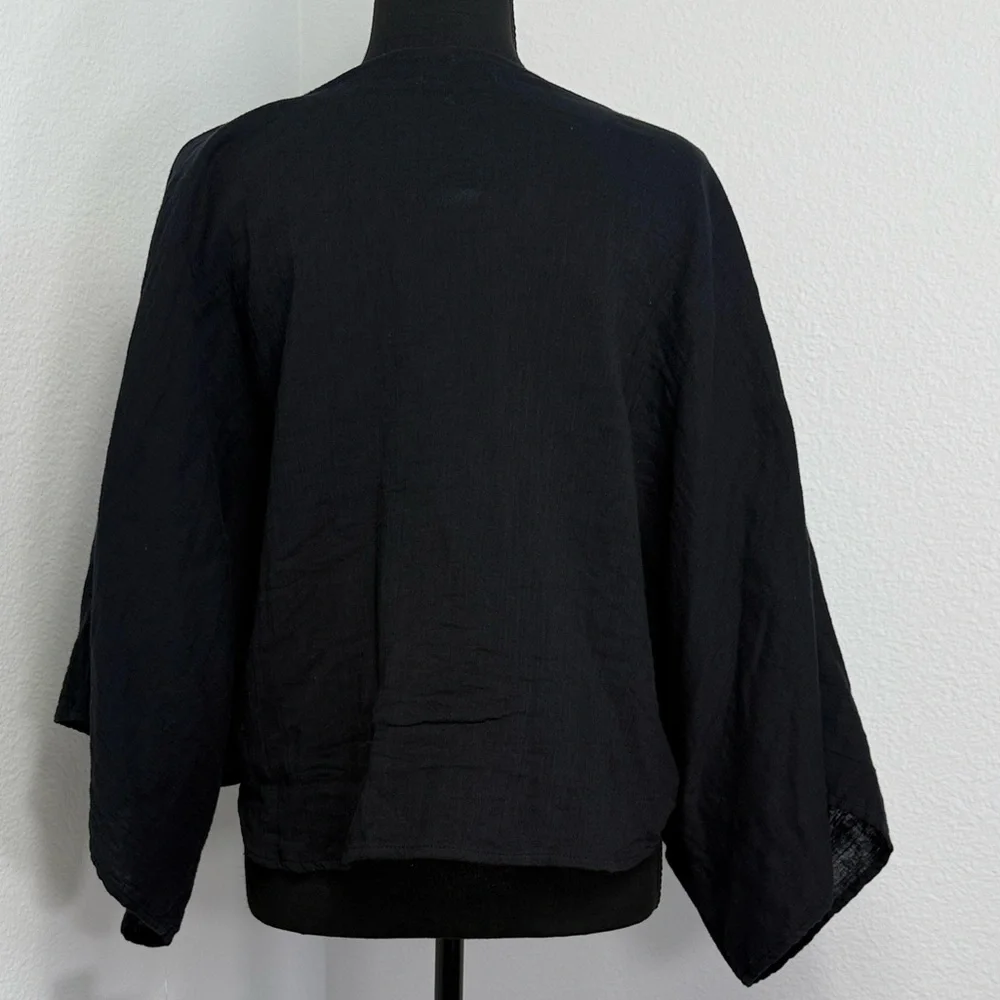 Free People Linen Twist Front Crop Pullover - Picture 7 of 7